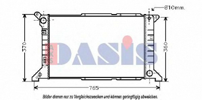 AKS DASIS 250270n -  Радиатор, охлаждение двигателя